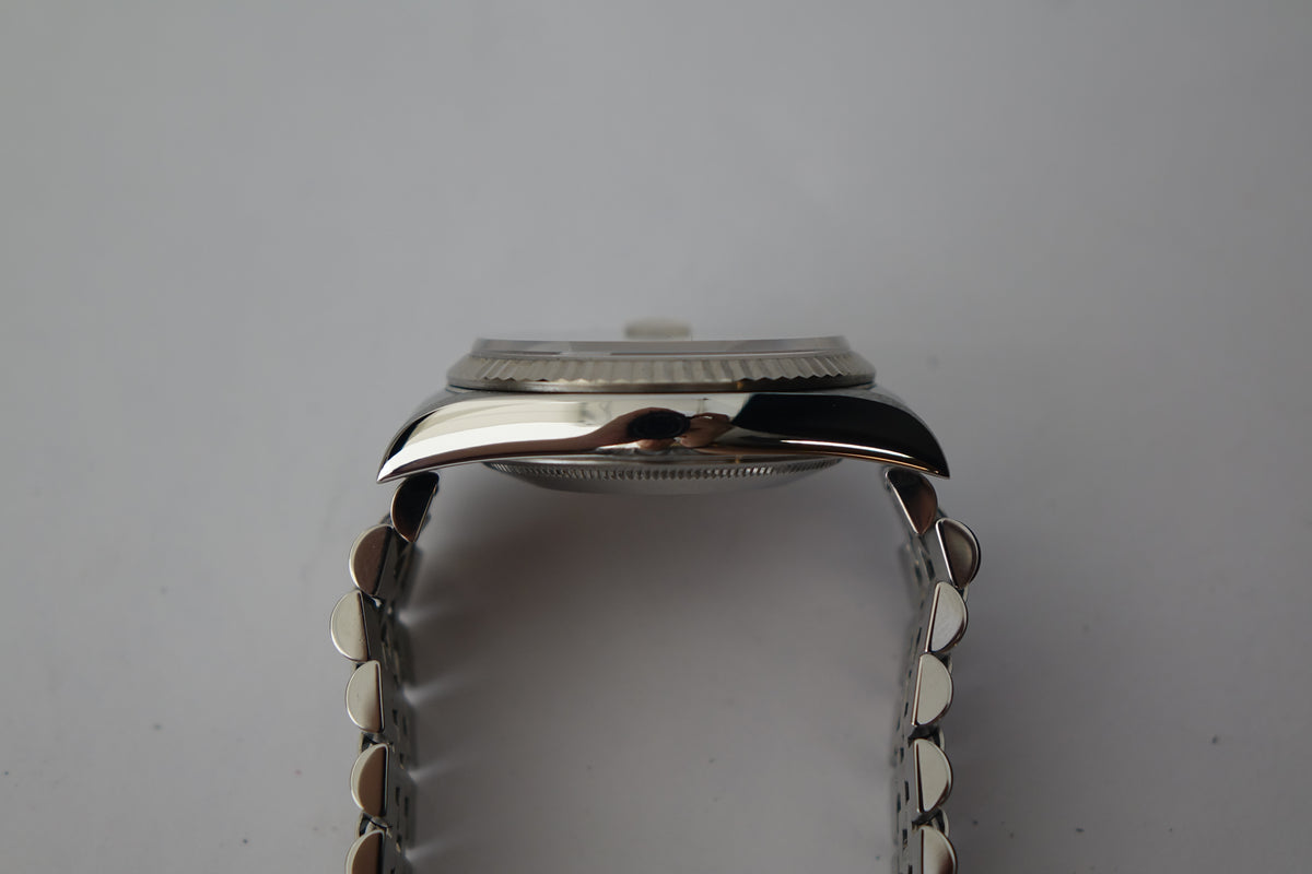 Rolex Datejust 36 16234 no pinhole silver dial watch only