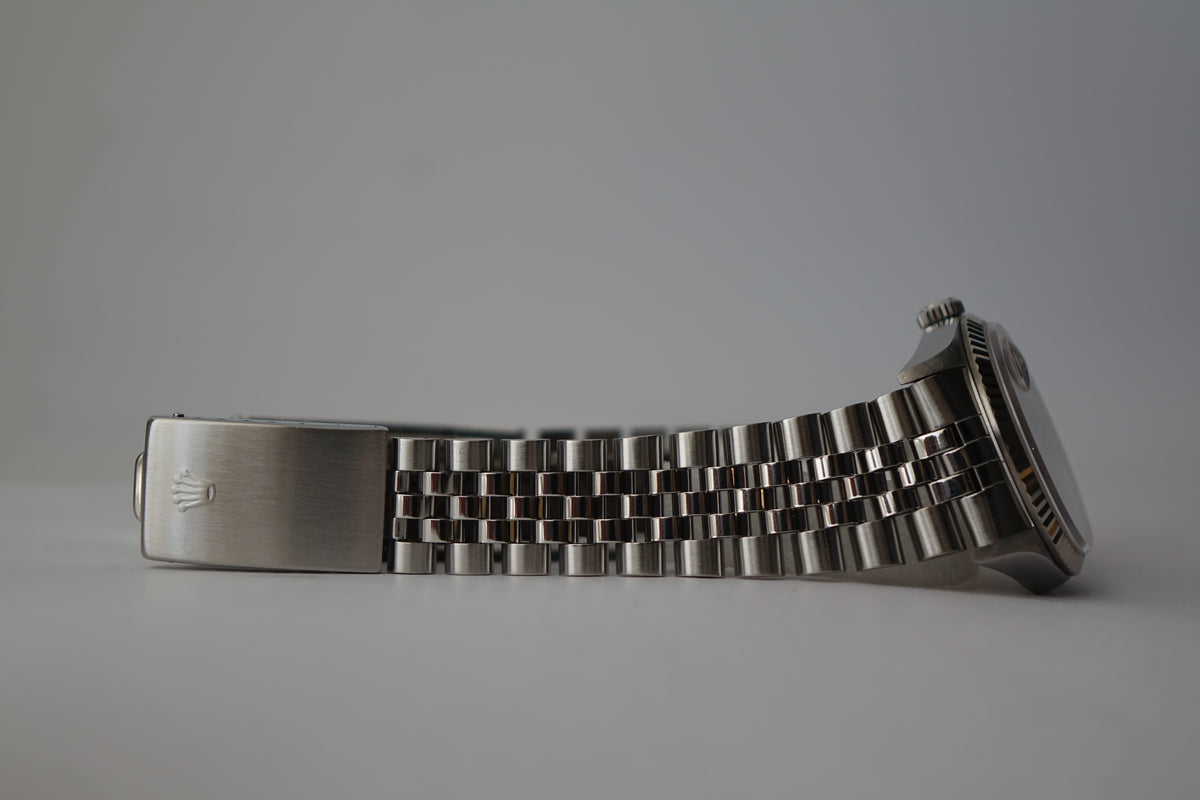 Rolex Datejust 36 16234 no pinhole silver dial watch only