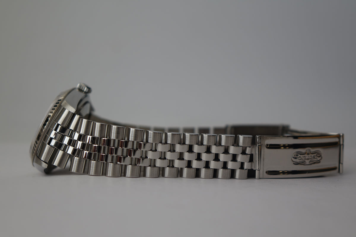 Rolex Datejust 36 16234 no pinhole silver dial watch only