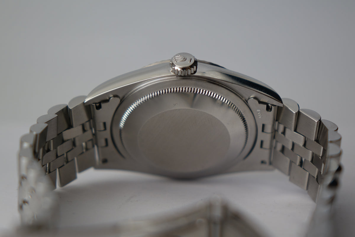 Rolex Datejust 36 16234 no pinhole silver dial watch only