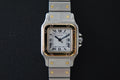 Cartier Santos Carrée SM half gold 0902 watch only