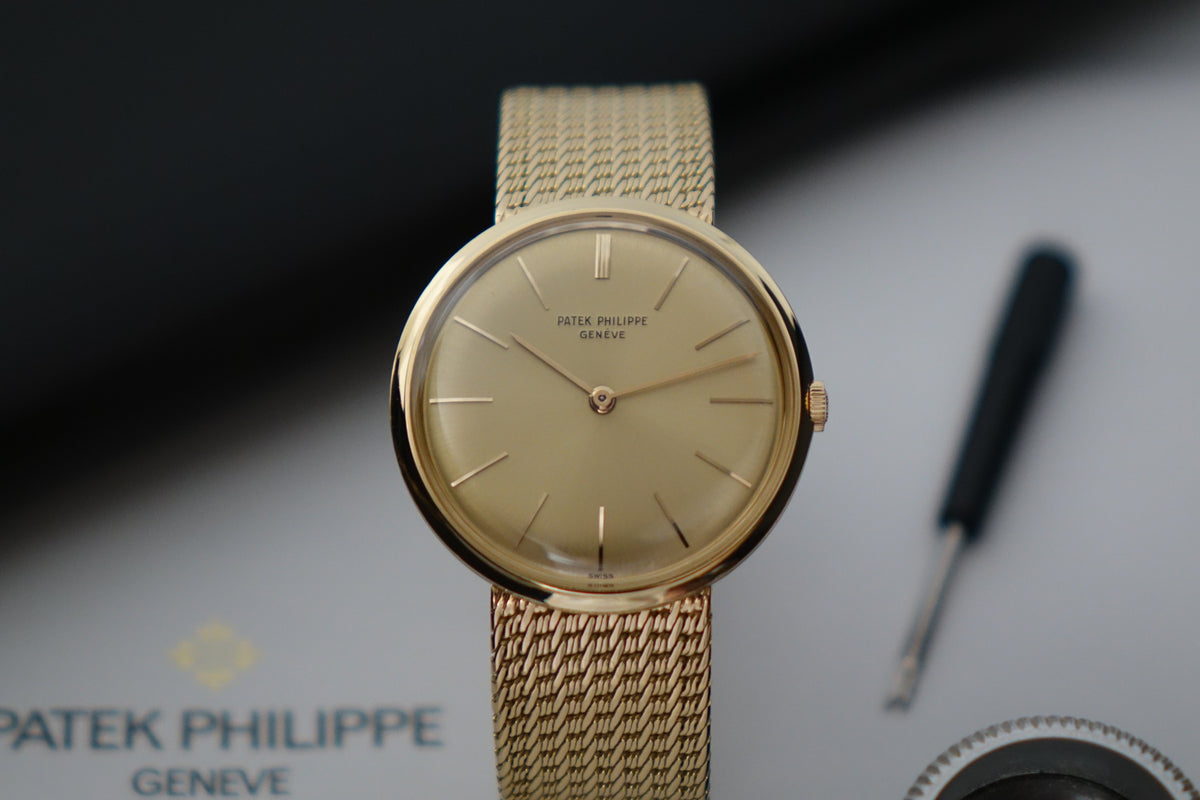 Patek Philippe Calatrava 2591J-SCI 18K w service invoice