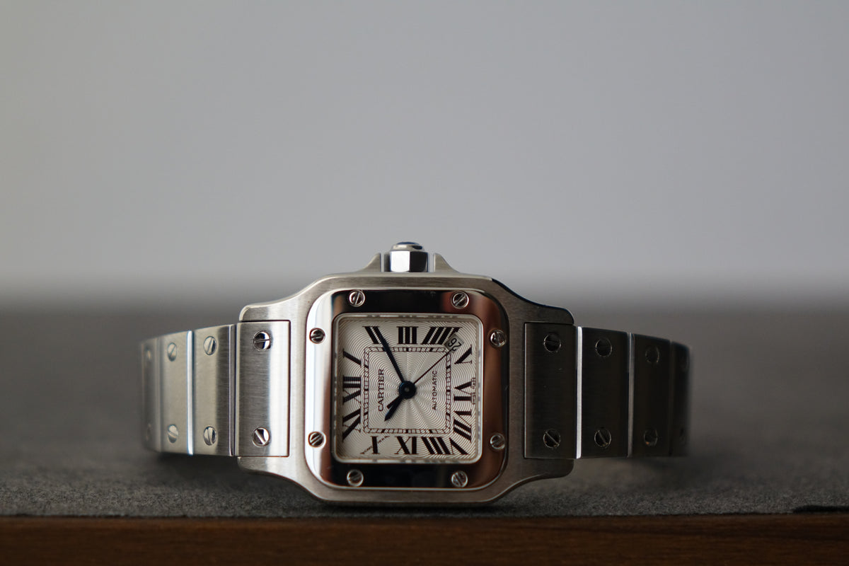 Cartier Santos Galbee 2423 W20054D6 black roman dial full set