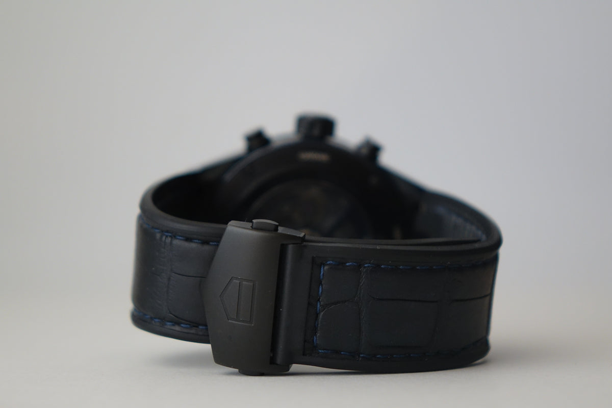 Tag Heuer Carrera Heuer-02 Tourbillon CAR5A93.FC6442 blue dial full set