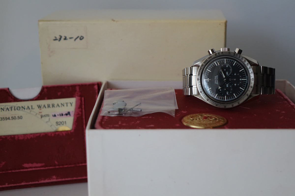 Omega Speed Master 3594.50.50 broad arrow full set