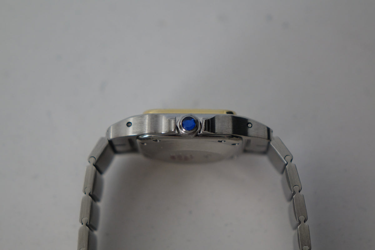 Cartier Santos Carrée SM half gold 0902 watch only