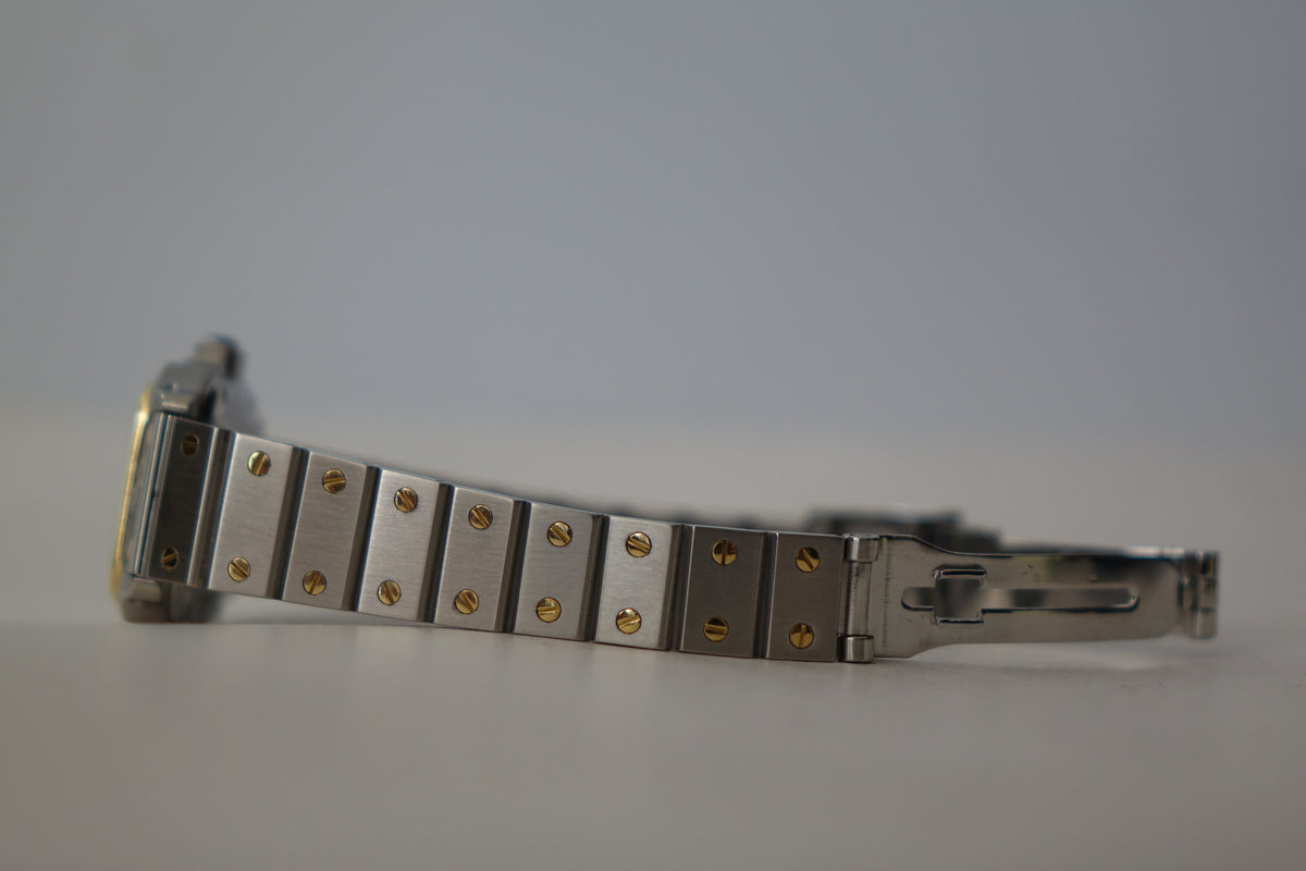 Cartier Santos Carrée SM half gold 0902 watch only