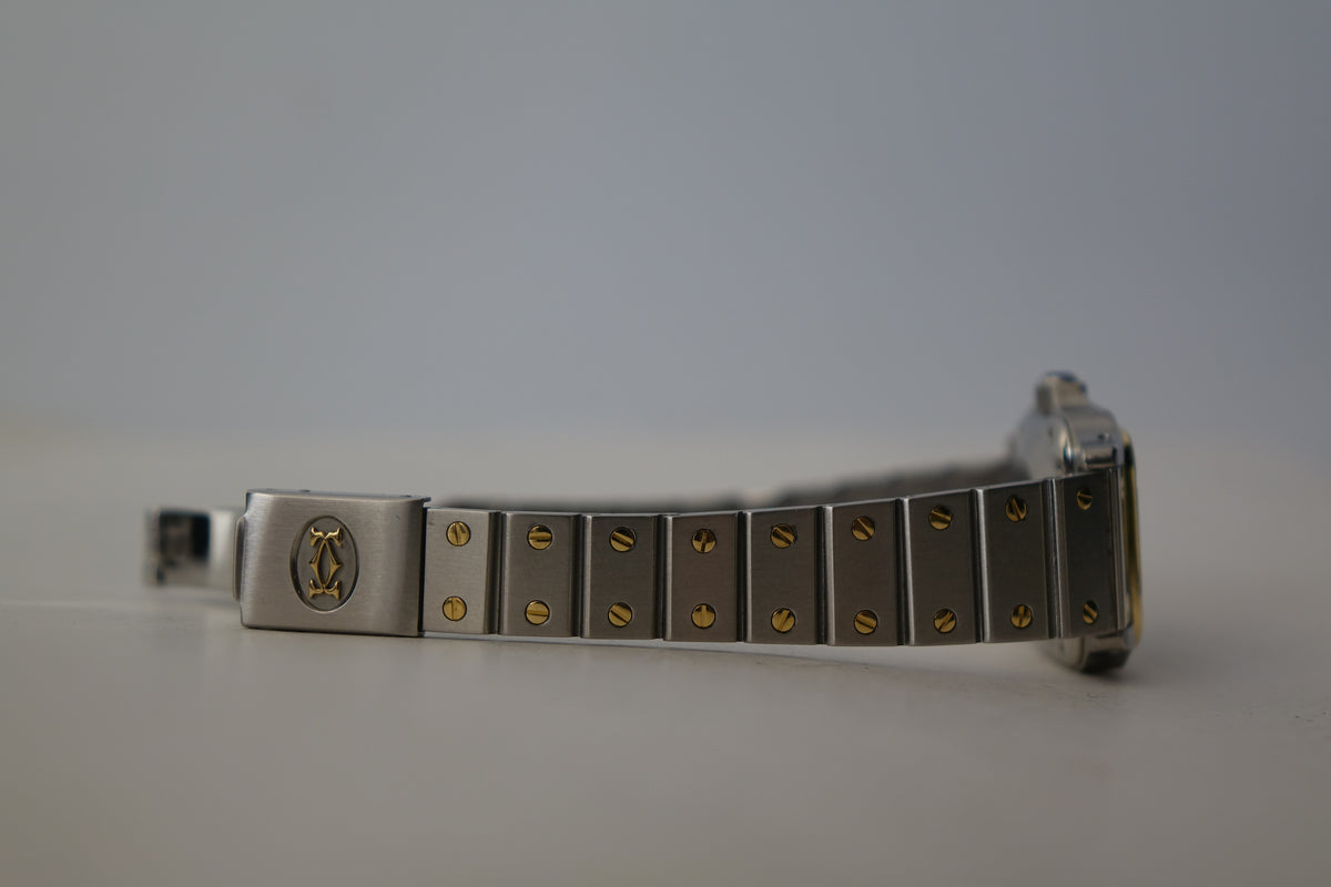 Cartier Santos Carrée SM half gold 0902 watch only
