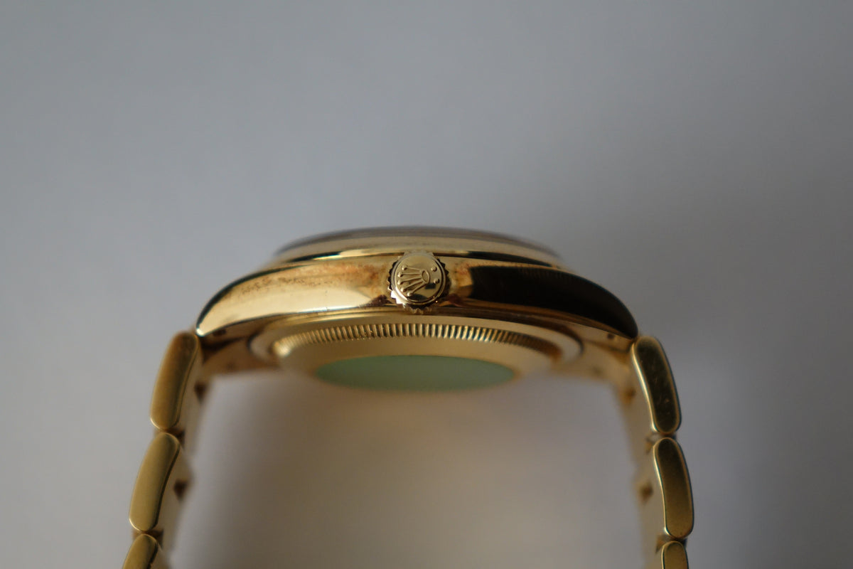 Rolex DayDate 36 118208 ammonite dial full set
