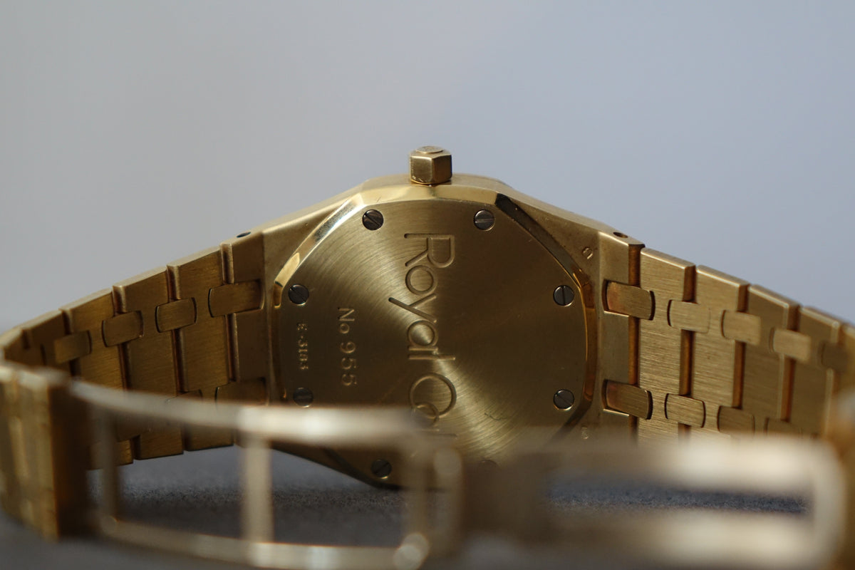 Audemars Piguet Royal Oak 14790BA Factory champagne dial 18k yellow gold