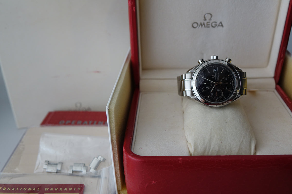 Omega Speedmaster 3513.50 SS AT Black Dial full set