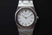 Image 1: Audemars Piguet 56303ST white dial w Papers
