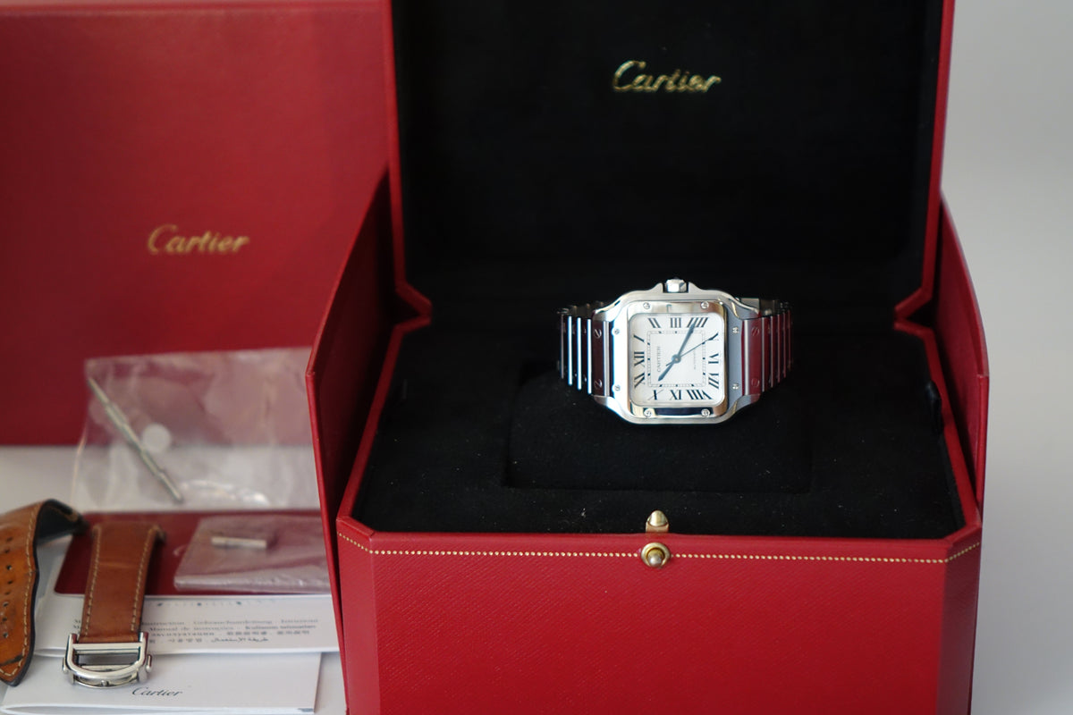 Cartier Santos De Cartier Medium WSSA0029 full set