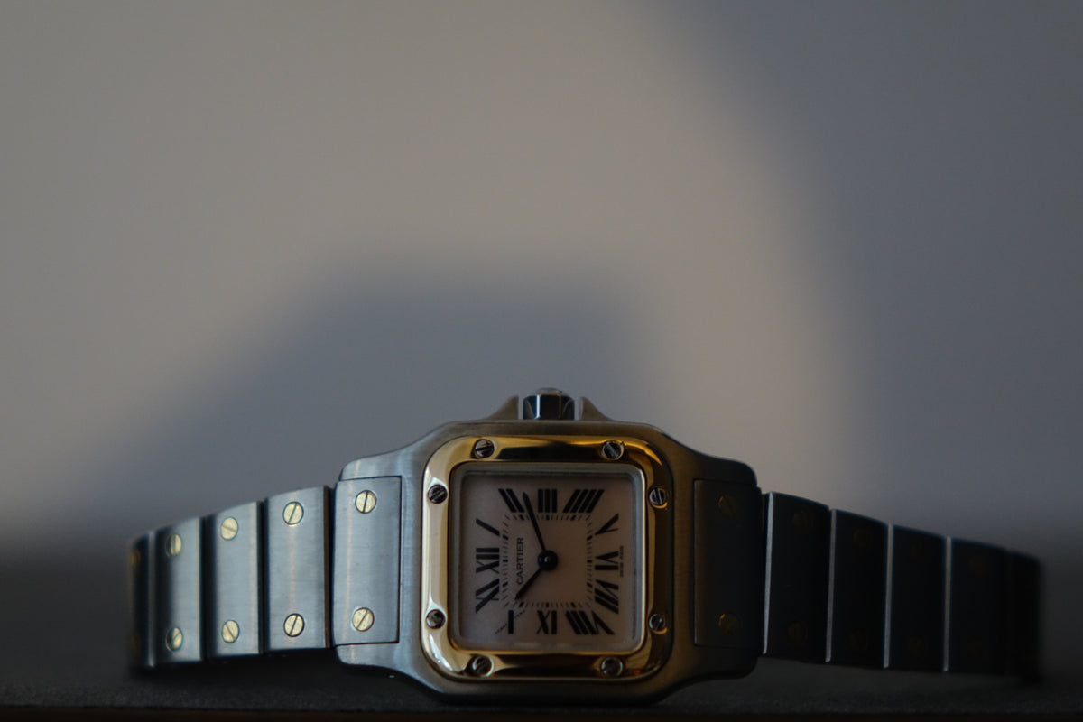Cartier Santos Galbee 1057930 MOP dial watch only