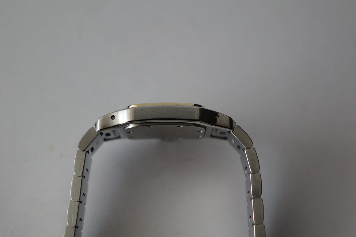 Cartier Santos Galbée 1567 half gold full set