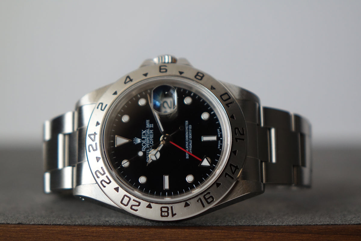 Rolex Explorer II 2 16570 black dial full set