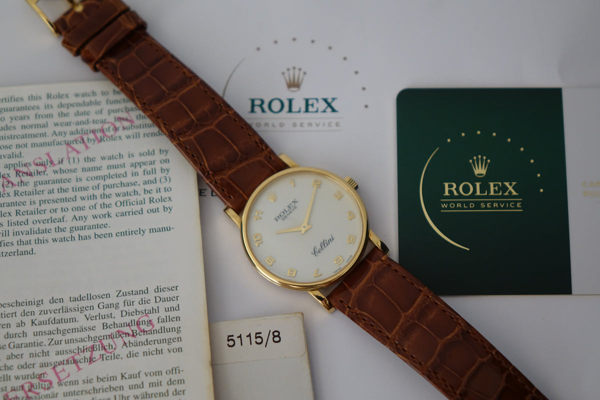 Rolex Cellini Classic 31 5115/8 18K YG MOP dial