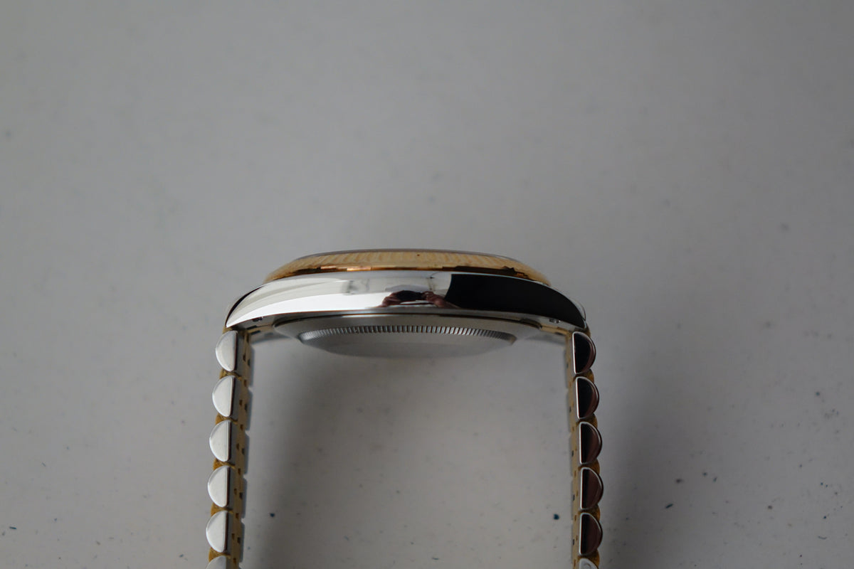Unpolished Rolex DateJust 41 126333 champagne diamond fluted jubilee watch only