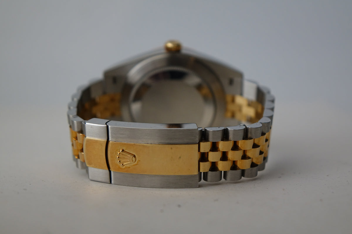 Unpolished Rolex DateJust 41 126333 champagne diamond fluted jubilee watch only