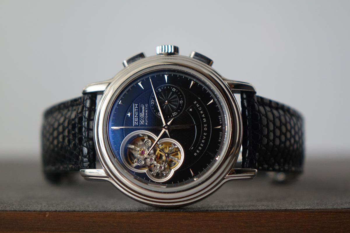 Zenith 03.0240.4021 EL Primero Chronomaster black dial watch only