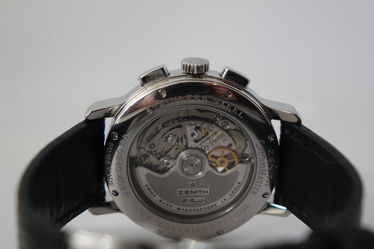 Zenith 03.0240.4021 EL Primero Chronomaster black dial watch only