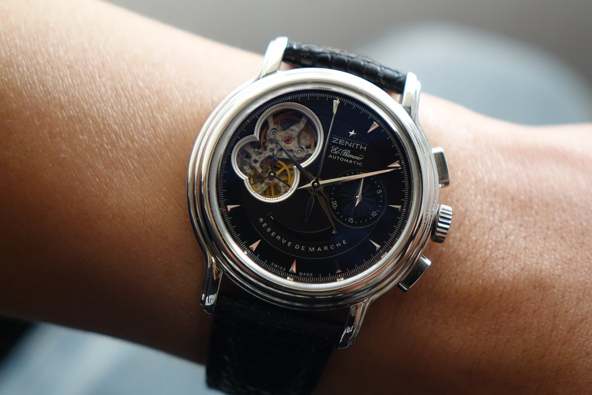Zenith 03.0240.4021 EL Primero Chronomaster black dial watch only