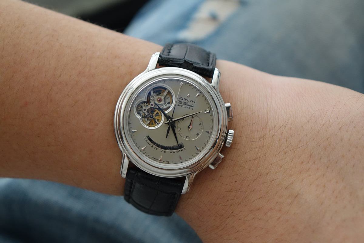 Zenith 03.0240.4021 EL Primero Chronomaster grey dial full set