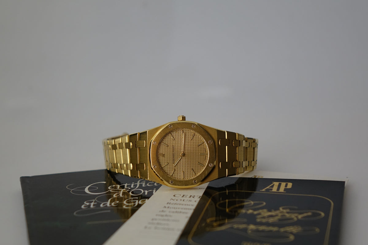 Audemars Piguet Royal Oak 56303BA MK1 Champagne dial ultra thin w papers