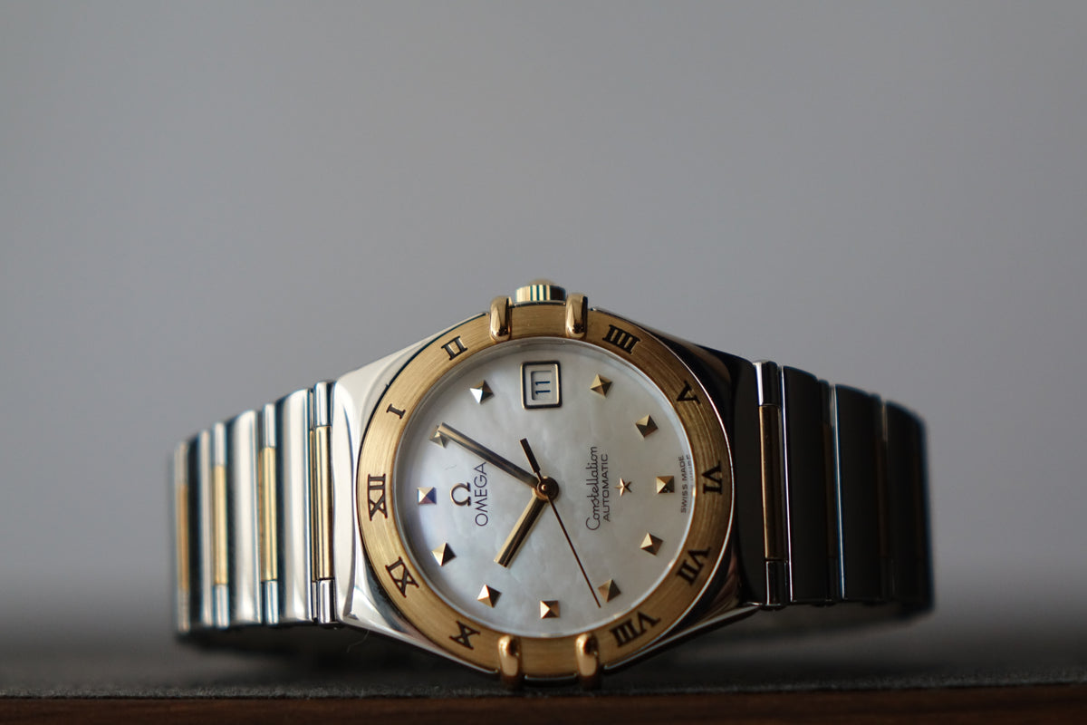 Omega Constellation 1391.71.00 Half Gold Mother Of Pearl full set