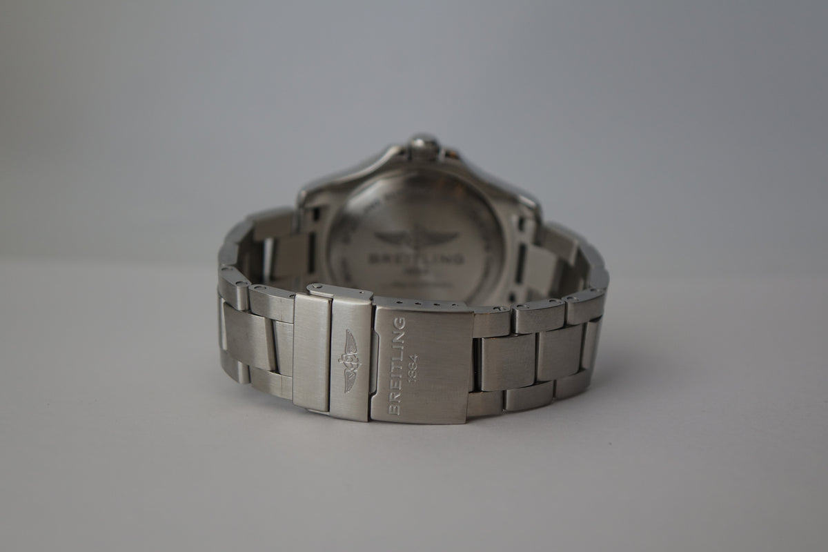 Breitling Super Ocean A17366 blue dial full set