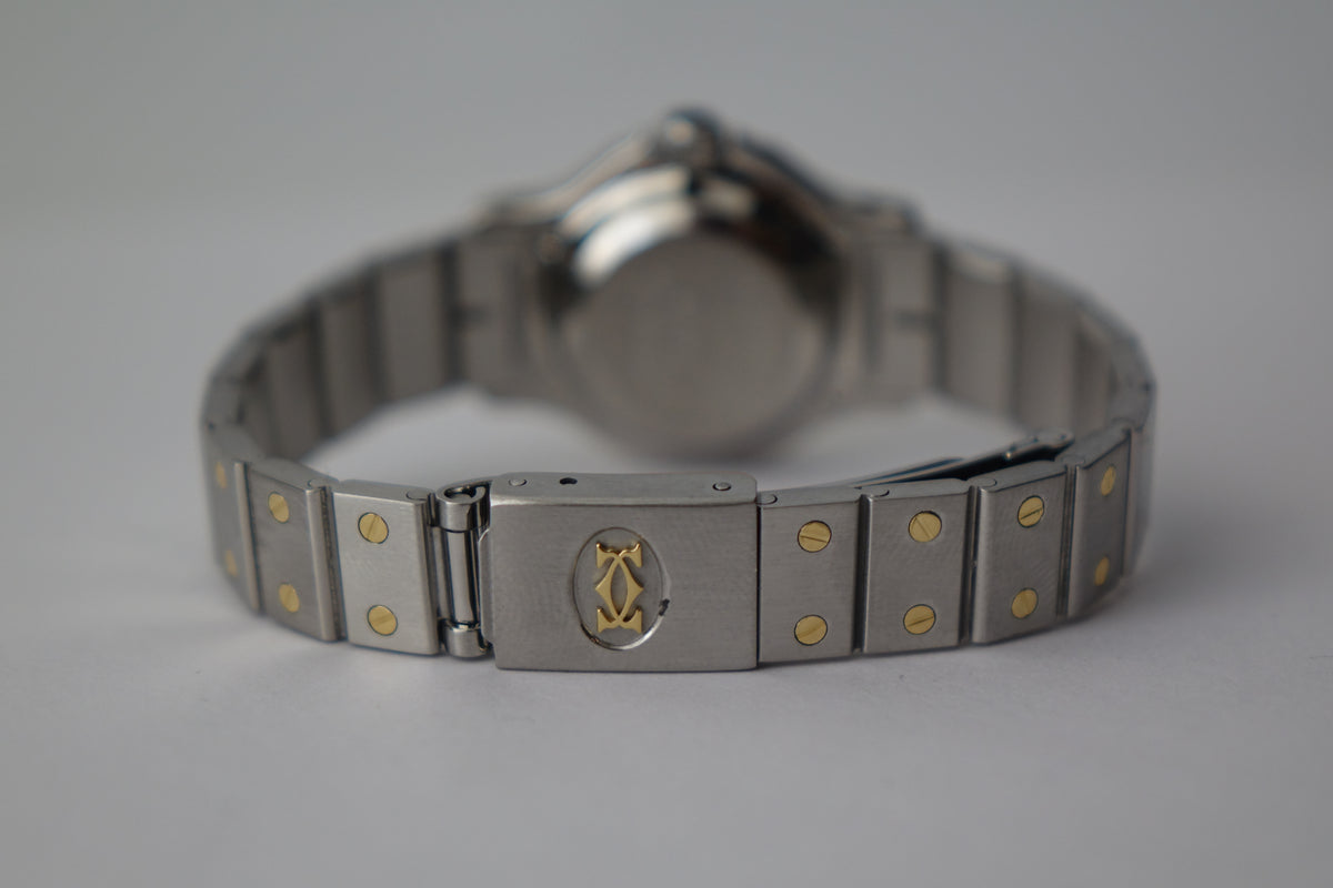 Cartier Santos Octagon 0907 half gold watch only