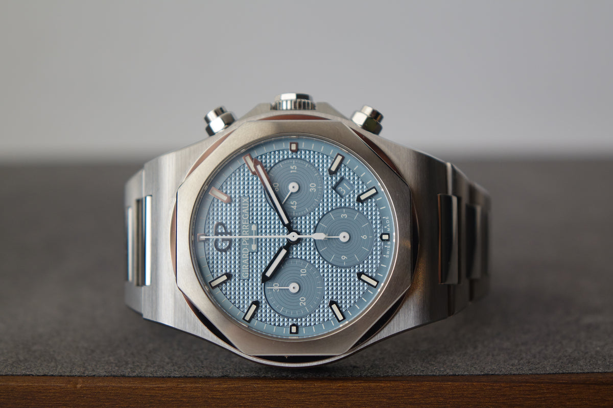 Girard-Perregaux Laureato ice blue 81020-11-3370-1GM full set