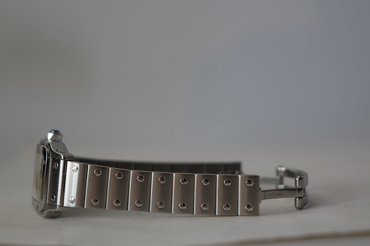 Cartier Santos Galbee SM W20054D6 2423 black roman dial watch only