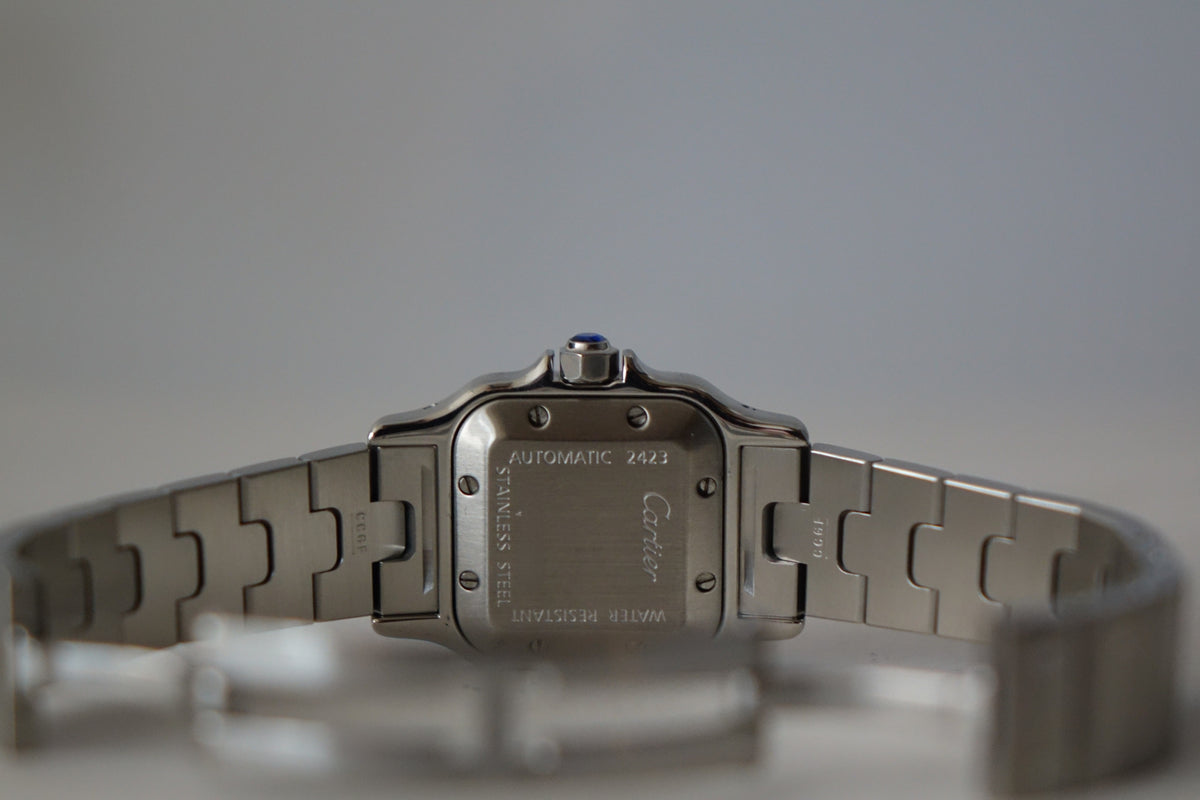 Cartier Santos Galbee SM W20054D6 2423 black roman dial watch only