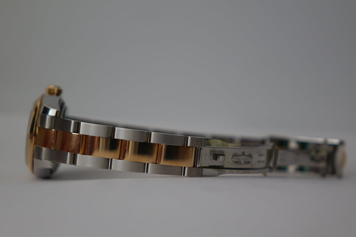 Unpolished Rolex DateJust 26 179161 rose gold full set
