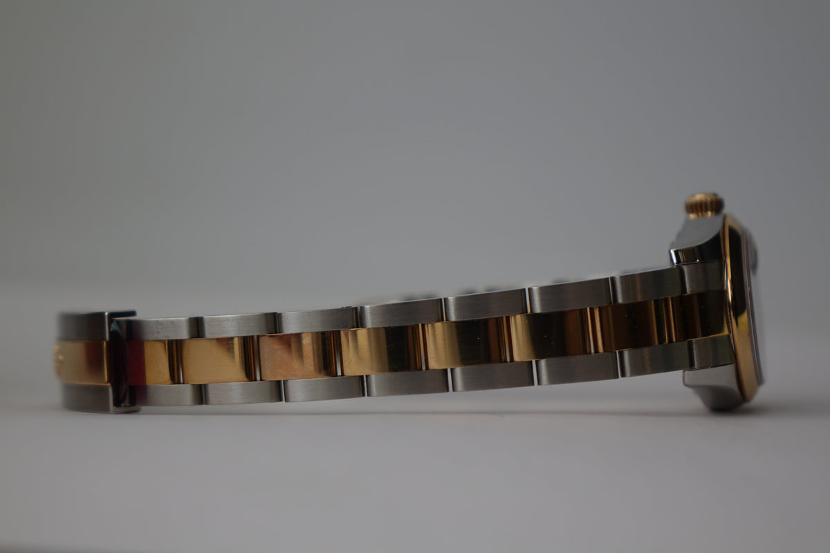 Unpolished Rolex DateJust 26 179161 rose gold full set
