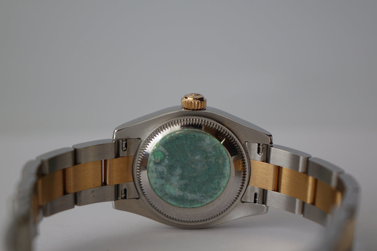 Unpolished Rolex DateJust 26 179161 rose gold full set