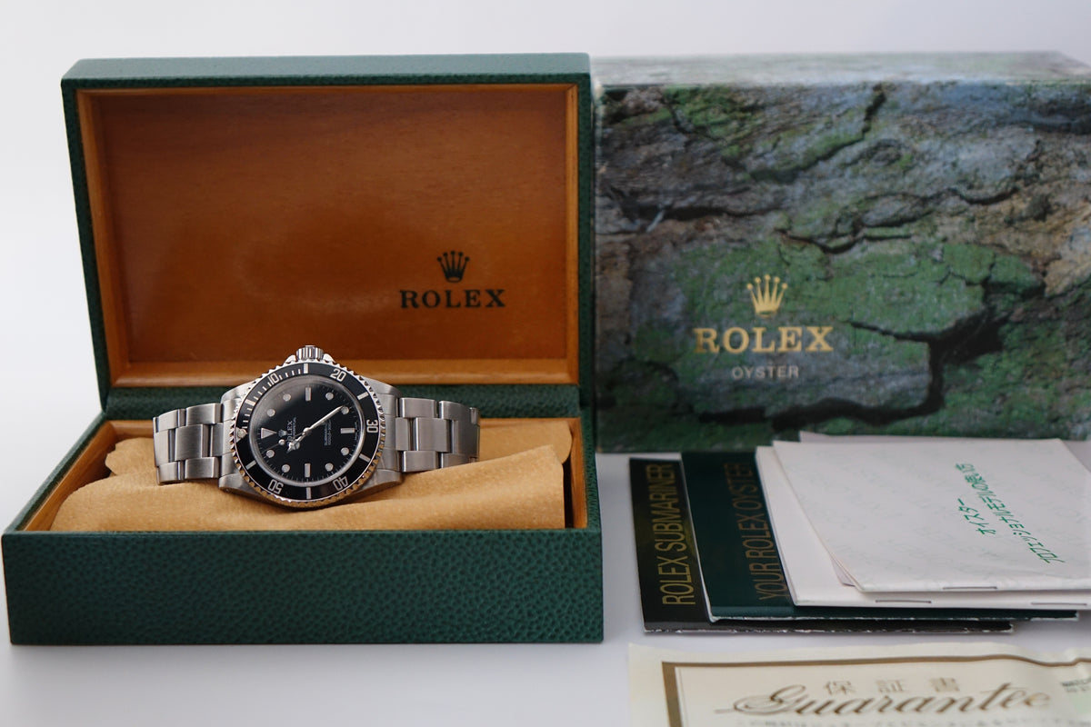 Rolex Submariner 14060M ND no date 2 liner full set