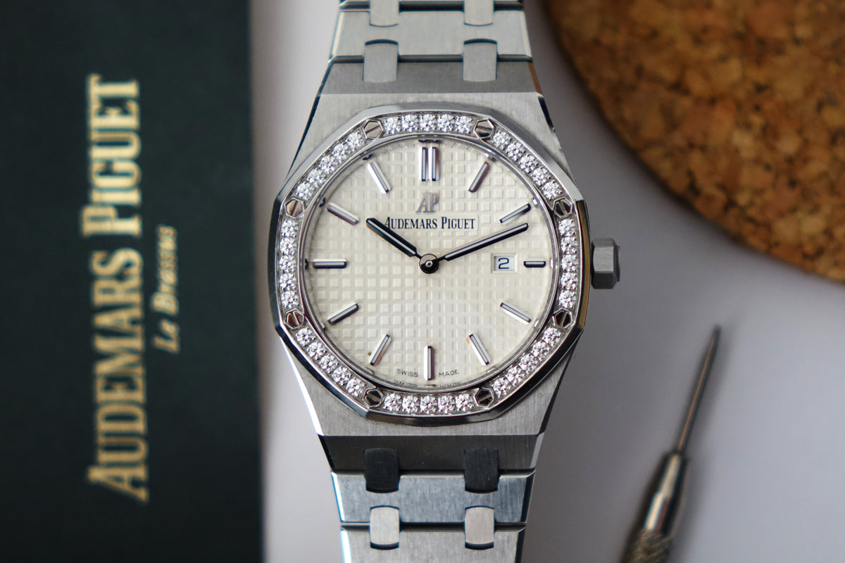 Audemars Piguet Royal Oak 67651ST factory diamonds watch only