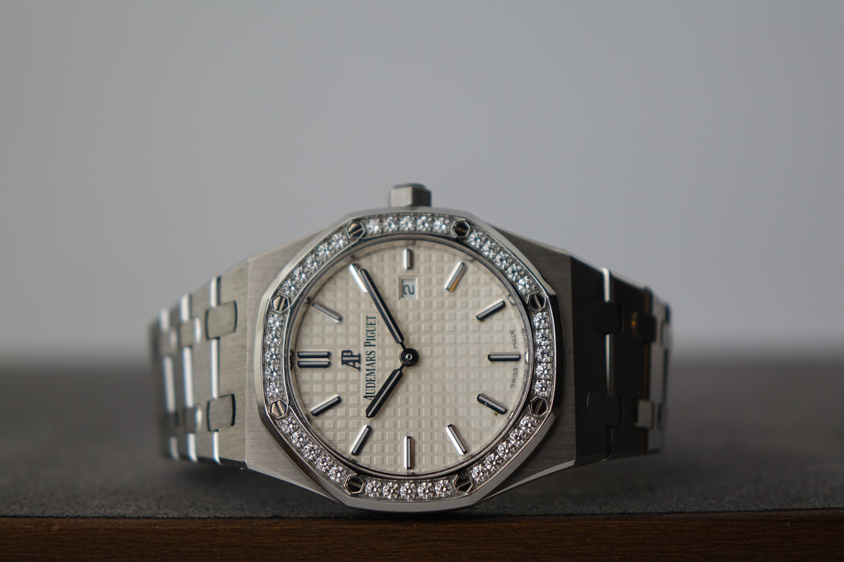 Audemars Piguet Royal Oak 67651ST factory diamonds watch only