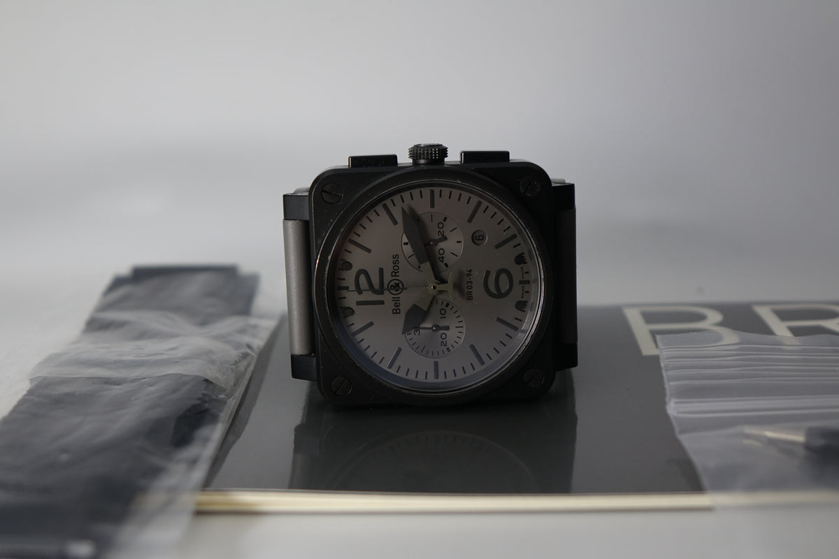 Bell & Ross BR 03-94 COMMANDO with booklets, tools and New Strap