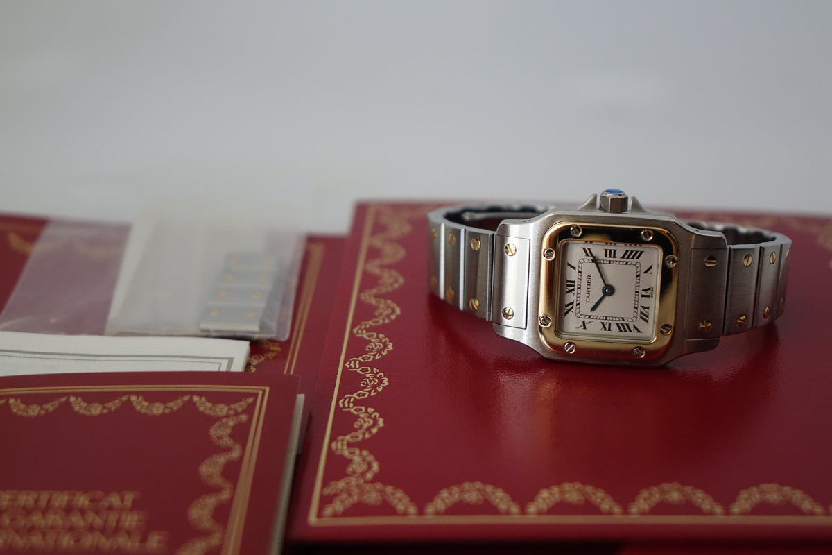 Cartier Santos Galbee SM 1057930 Full Set