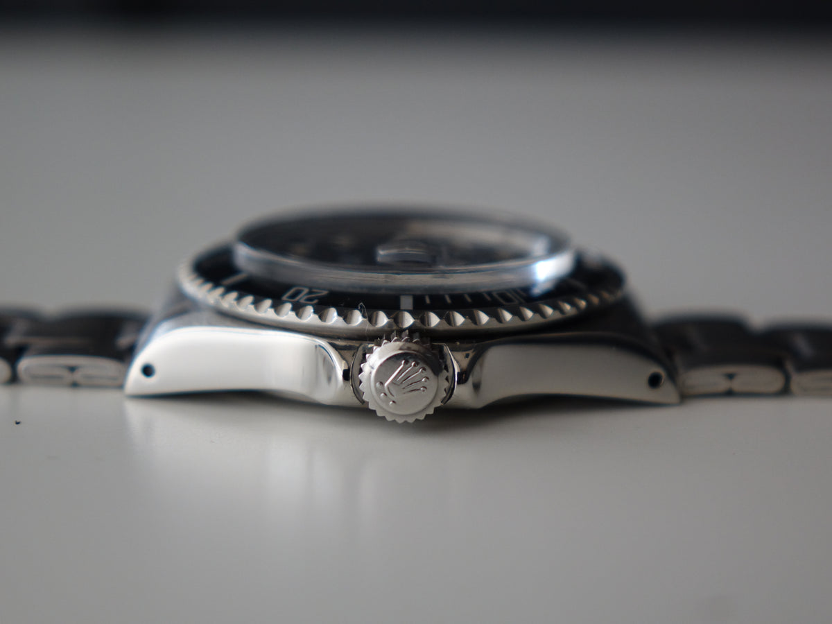 Tudor Submariner Date 79090 tritium black  Plexi glass matt dial vintage patina