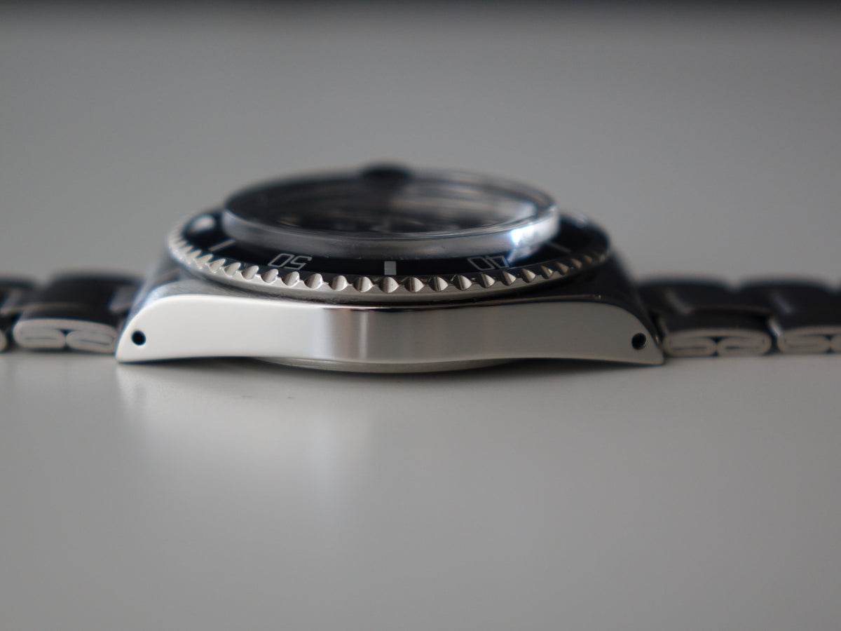 Tudor Submariner Date 79090 tritium black  Plexi glass matt dial vintage patina