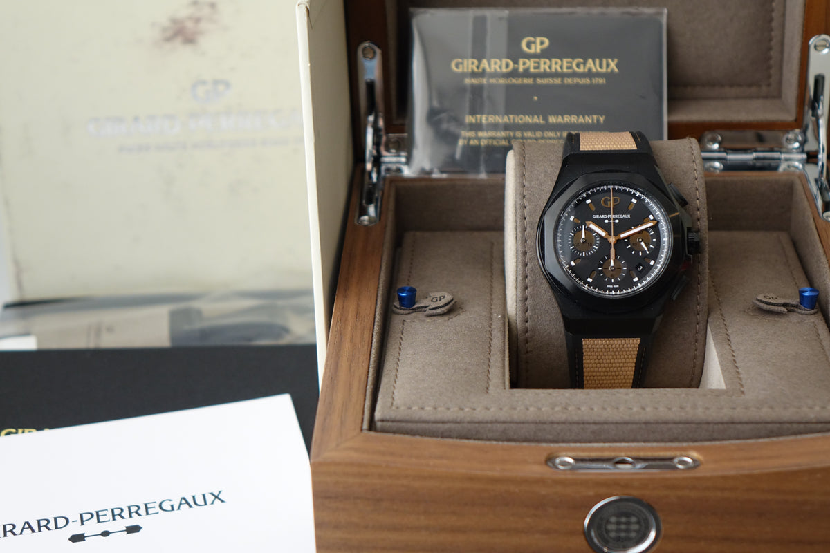 BNIB Girard Perregaux Laureato 81060-21-492-FH3A Absolute Gold Fever full set