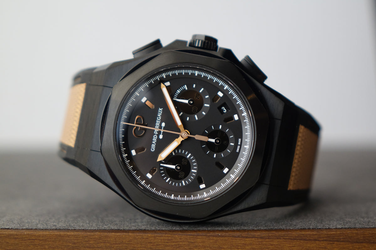 BNIB Girard Perregaux Laureato 81060-21-492-FH3A Absolute Gold Fever full set