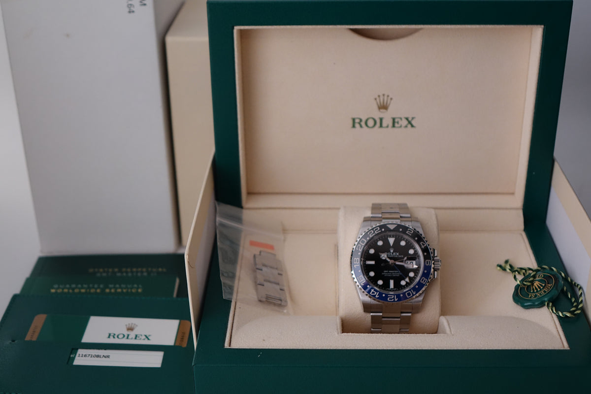 Rolex GMT Master II 2 116710BLNR Batman full set