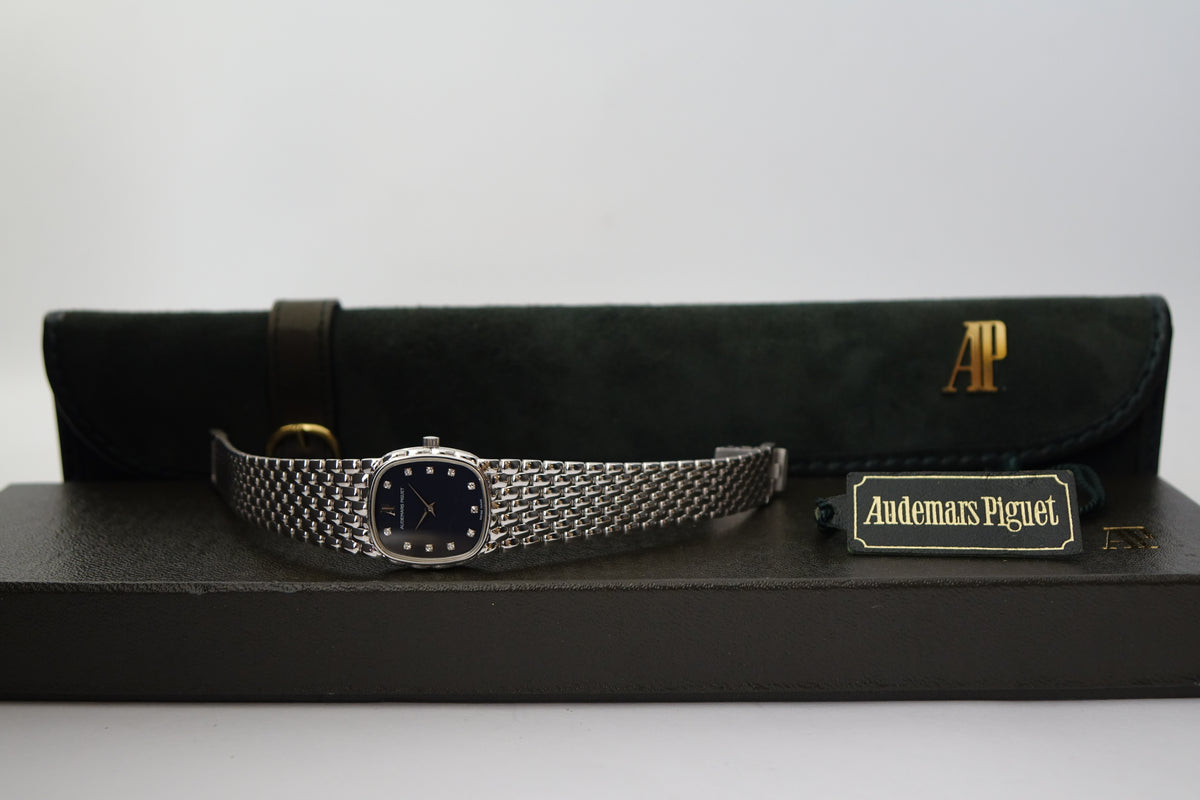 Audemars Piguet Cobra 18k White Gold Blue Dial w box