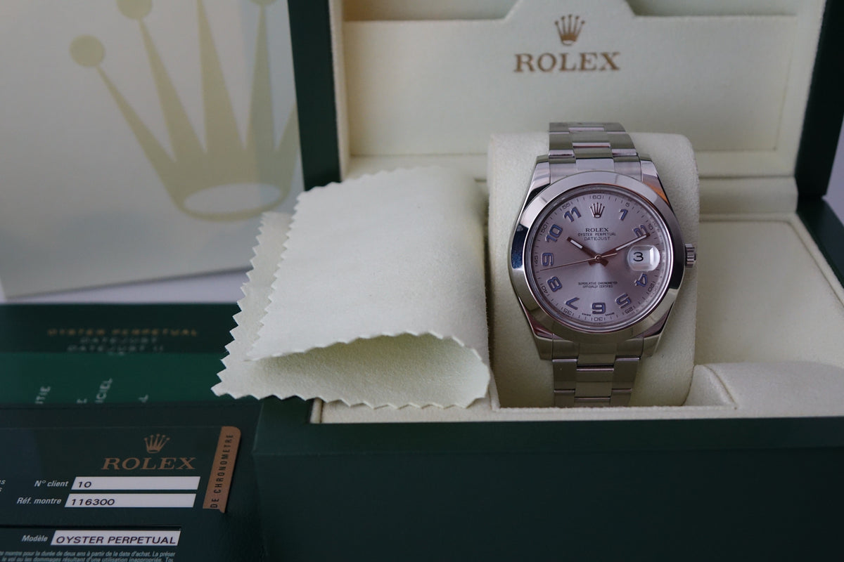 Rolex Datejust 2 116300 Arabic indices blue full set