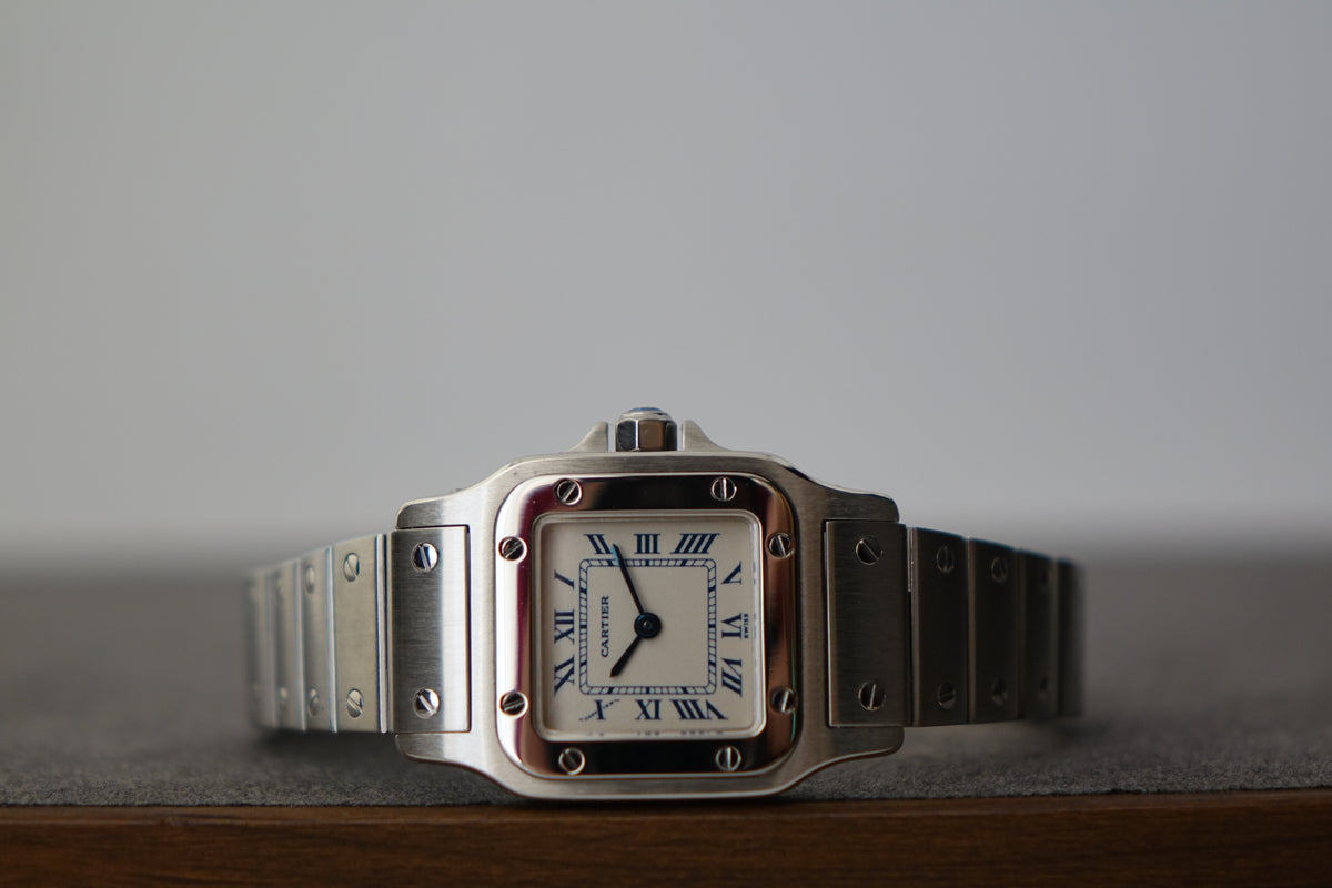 Cartier Santos Galbee W20017D6 1565 blue indices full set